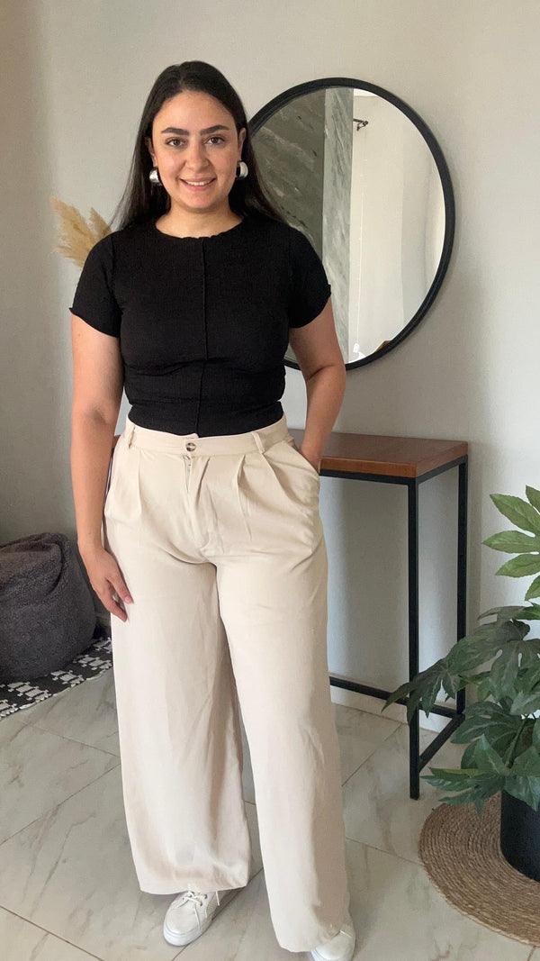 Chic Ease Beige Pants