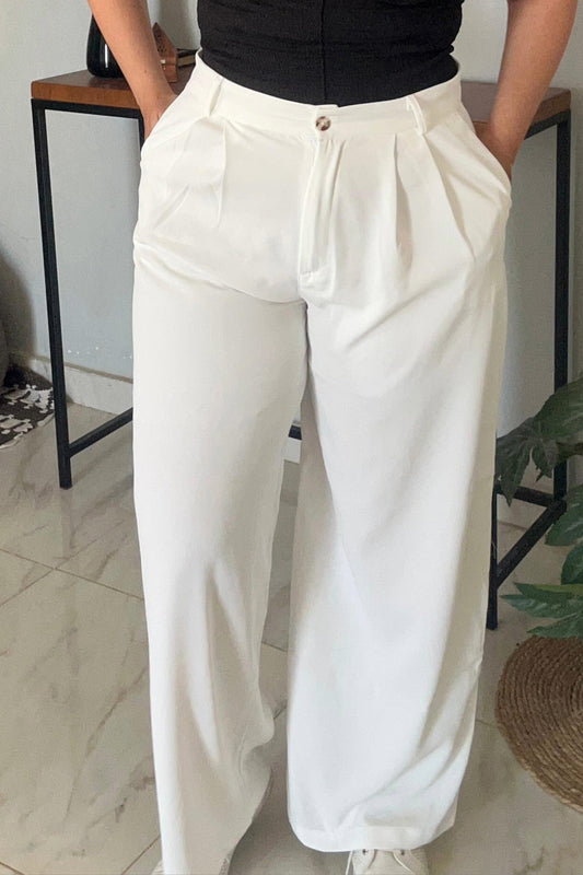 Chic Ease White Pants